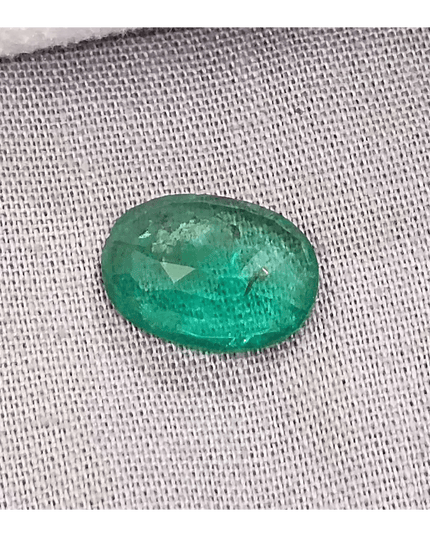 GSI Certified 3.40ct Zambian Emerald, 100% Natural Gemstone - SMSGEMS 