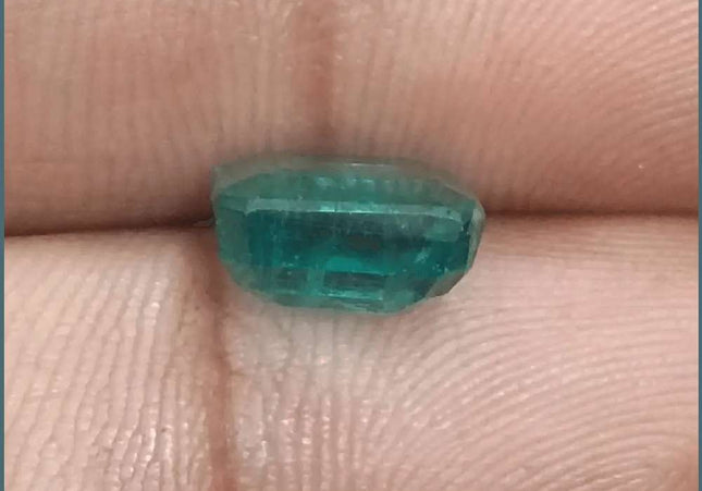 3.42ct Deep Green Emerald certified by GSI - SMSGEMS 