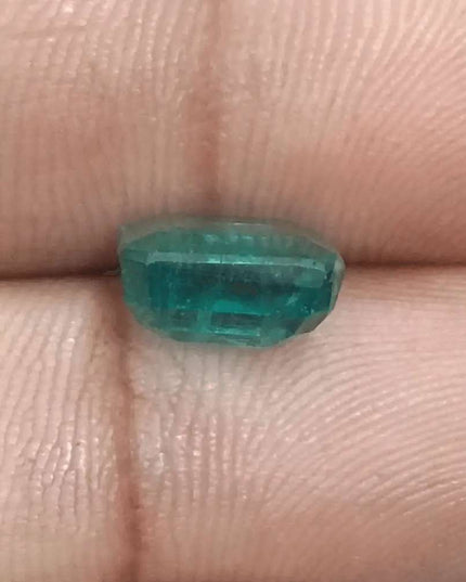 3.42ct Deep Green Emerald certified by GSI - SMSGEMS 
