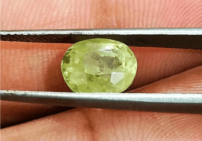 GSI Certified 3.44ct Intense Greenish Yellow Sri Lanka Chrysoberyl, 100% Natural Earth Mined untreated Gemstone - SMSGEMS 