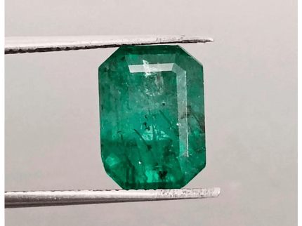 GSI Certified 3.51ct Zambian Emerald , 100% Natural Gem - SMSGEMS 