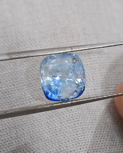 GSI Certified 3.58ct Blue Ceylon Sapphire, Natural untreated Gemstone - SMSGEMS 