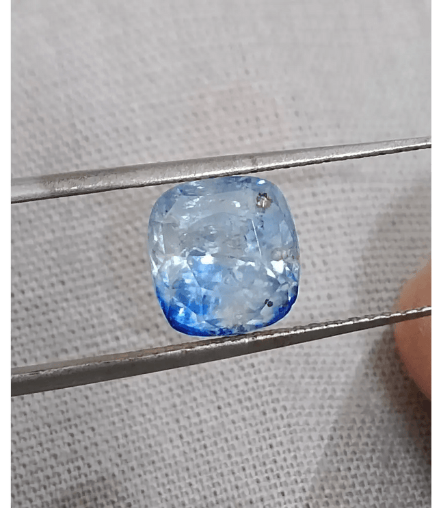 GSI Certified 3.58ct Blue Ceylon Sapphire, Natural untreated Gemstone - SMSGEMS 