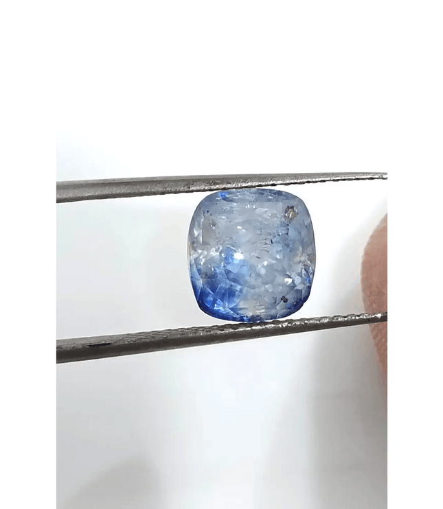 GSI Certified 3.58ct Blue Ceylon Sapphire, Natural untreated Gemstone - SMSGEMS 