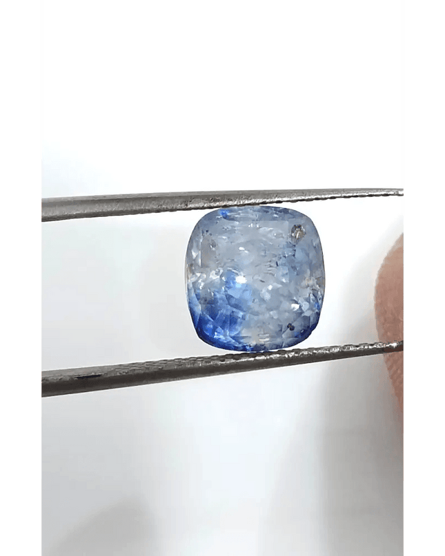 GSI Certified 3.58ct Blue Ceylon Sapphire, Natural untreated Gemstone - SMSGEMS 