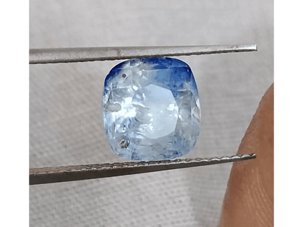 GSI Certified 3.58ct Blue Ceylon Sapphire, Natural untreated Gemstone - SMSGEMS 