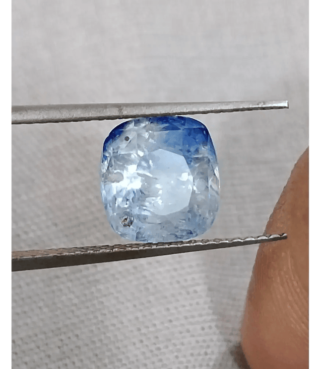 GSI Certified 3.58ct Blue Ceylon Sapphire, Natural untreated Gemstone - SMSGEMS 