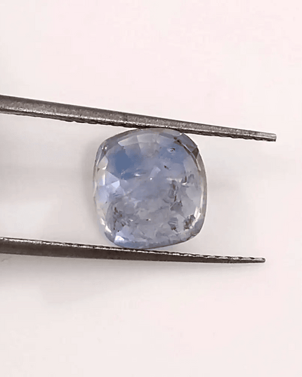 GSI Certified 3.58ct Blue Ceylon Sapphire, Natural untreated Gemstone - SMSGEMS 