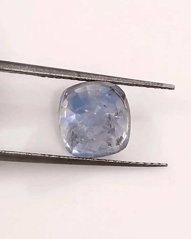 GSI Certified 3.58ct Blue Ceylon Sapphire, Natural untreated Gemstone - SMSGEMS 