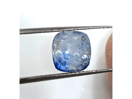 GSI Certified 3.58ct Blue Ceylon Sapphire, Natural untreated Gemstone - SMSGEMS 