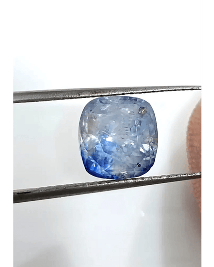 GSI Certified 3.58ct Blue Ceylon Sapphire, Natural untreated Gemstone - SMSGEMS 