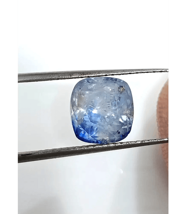 GSI Certified 3.58ct Blue Ceylon Sapphire, Natural untreated Gemstone - SMSGEMS 