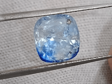 GSI Certified 3.58ct Blue Ceylon Sapphire, Natural untreated Gemstone - SMSGEMS 