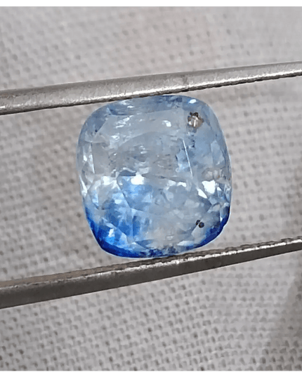 GSI Certified 3.58ct Blue Ceylon Sapphire, Natural untreated Gemstone - SMSGEMS 