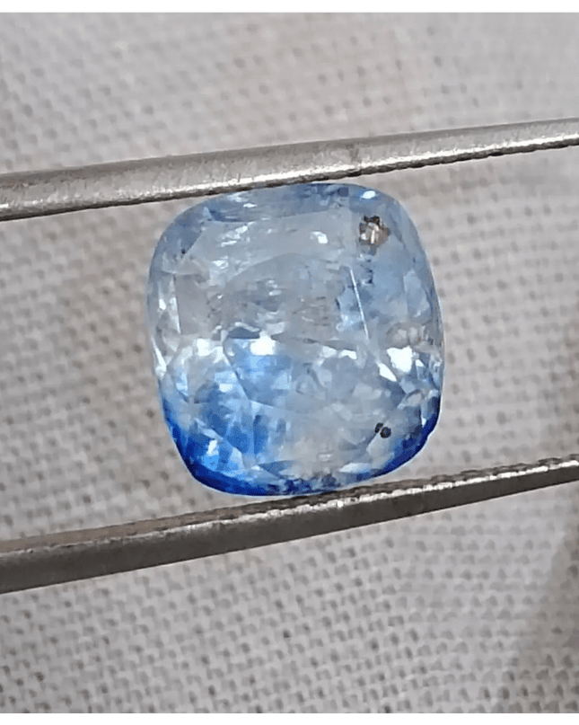 GSI Certified 3.58ct Blue Ceylon Sapphire, Natural untreated Gemstone - SMSGEMS 