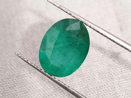 3.59ct Zambian Emerald Natural GSI Certified - SMSGEMS 