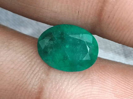 3.59ct Zambian Emerald Natural GSI Certified - SMSGEMS 