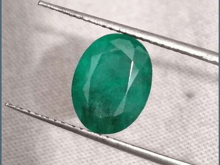 3.59ct Zambian Emerald Natural GSI Certified - SMSGEMS 