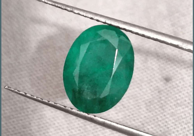 3.59ct Zambian Emerald Natural GSI Certified - SMSGEMS 