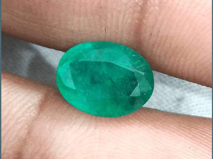 3.59ct Zambian Emerald Natural GSI Certified - SMSGEMS 