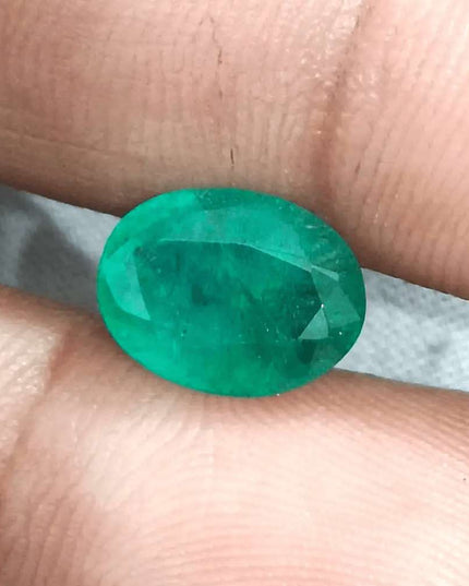 3.59ct Zambian Emerald Natural GSI Certified - SMSGEMS 