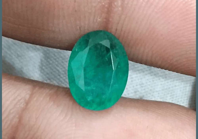 3.59ct Zambian Emerald Natural GSI Certified - SMSGEMS 