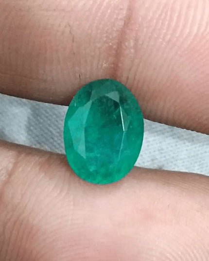3.59ct Zambian Emerald Natural GSI Certified - SMSGEMS 