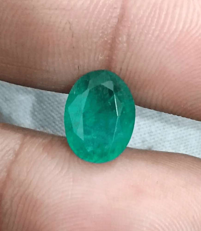 3.59ct Zambian Emerald Natural GSI Certified - SMSGEMS 