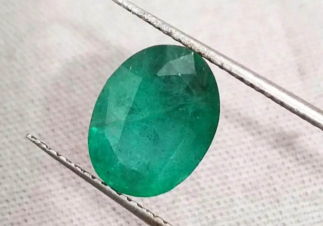 3.59ct Zambian Emerald Natural GSI Certified - SMSGEMS 
