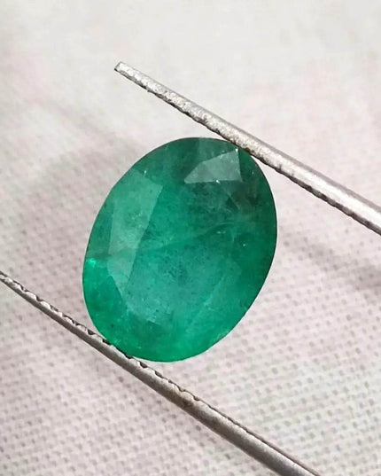 3.59ct Zambian Emerald Natural GSI Certified - SMSGEMS 