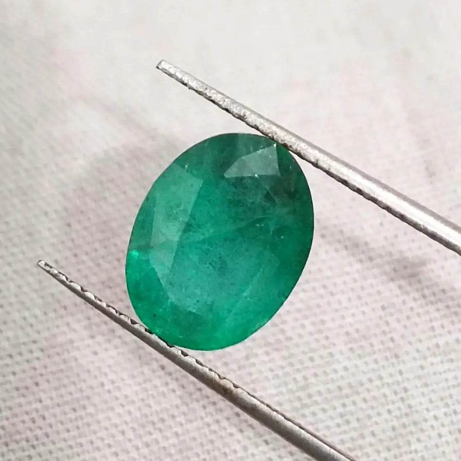 3.59ct Zambian Emerald Natural GSI Certified - SMSGEMS 