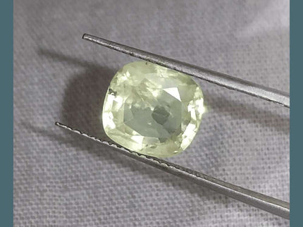 3.60ct Natural Ceylon Yellow Sapphire GSI Certified - SMSGEMS 