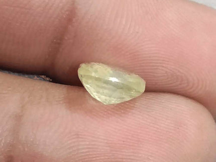 3.60ct Natural Ceylon Yellow Sapphire GSI Certified - SMSGEMS 