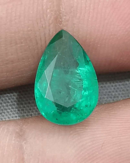 3.78ct GSI Certified Natural Deep Green Emerald - SMSGEMS 