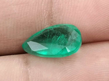 3.78ct GSI Certified Natural Deep Green Emerald - SMSGEMS 