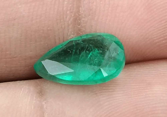 3.78ct GSI Certified Natural Deep Green Emerald - SMSGEMS 