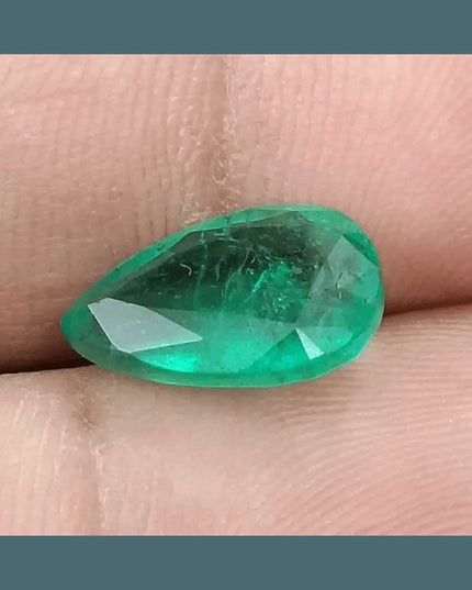 3.78ct GSI Certified Natural Deep Green Emerald - SMSGEMS 