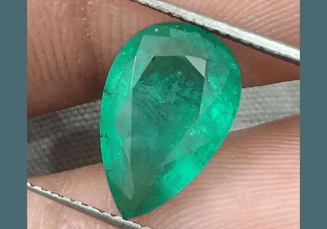 3.78ct GSI Certified Natural Deep Green Emerald - SMSGEMS 