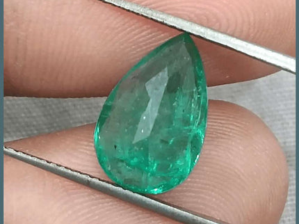3.78ct GSI Certified Natural Deep Green Emerald - SMSGEMS 