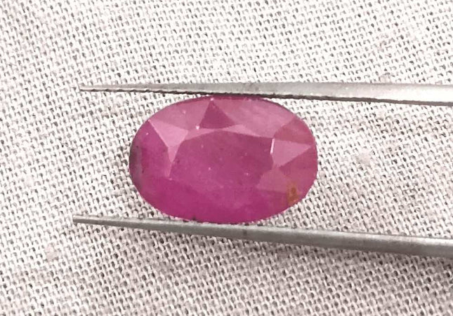 3.86ct Ruby Untreated Gemstone GSI Certified - SMSGEMS 