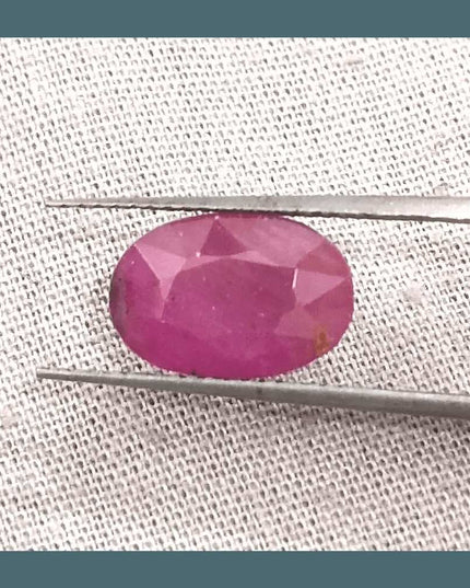 3.86ct Ruby Untreated Gemstone GSI Certified - SMSGEMS 
