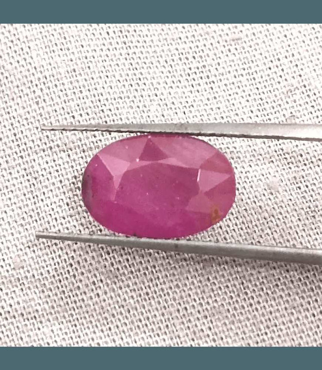 3.86ct Ruby Untreated Gemstone GSI Certified - SMSGEMS 