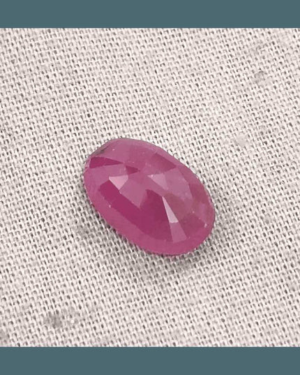 3.86ct Ruby Untreated Gemstone GSI Certified - SMSGEMS 
