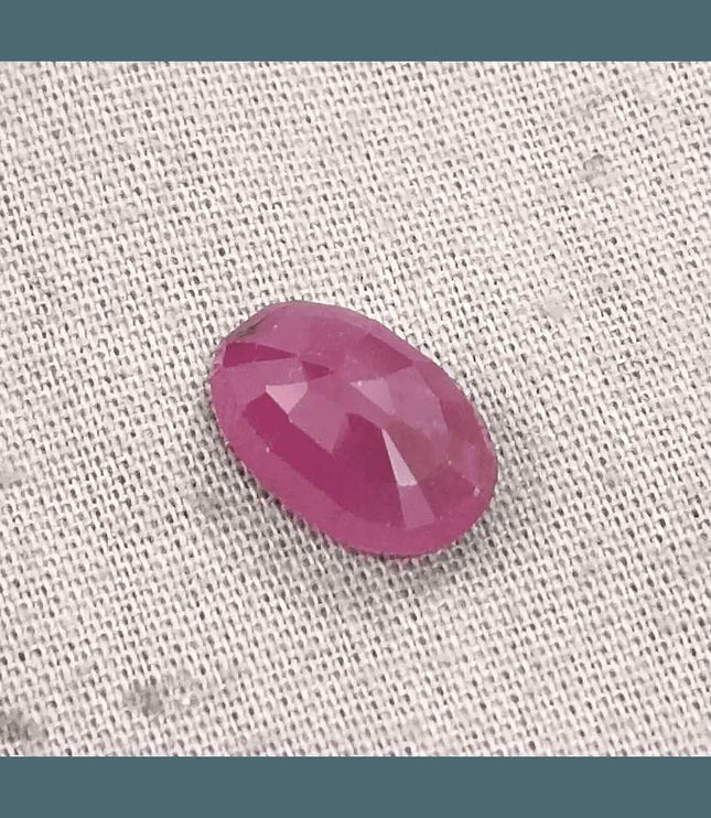 3.86ct Ruby Untreated Gemstone GSI Certified - SMSGEMS 
