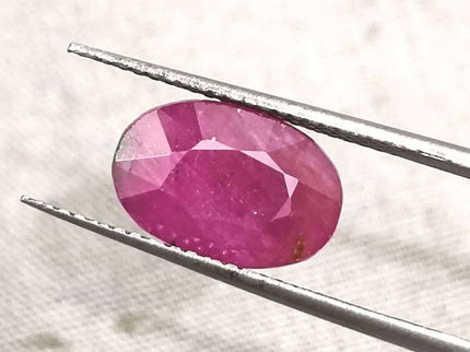 3.86ct Ruby Untreated Gemstone GSI Certified - SMSGEMS 