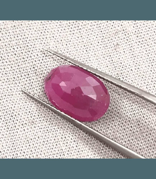 3.86ct Ruby Untreated Gemstone GSI Certified - SMSGEMS 