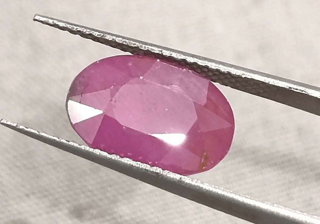 3.86ct Ruby Untreated Gemstone GSI Certified - SMSGEMS 