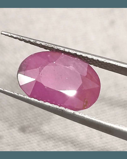 3.86ct Ruby Untreated Gemstone GSI Certified - SMSGEMS 