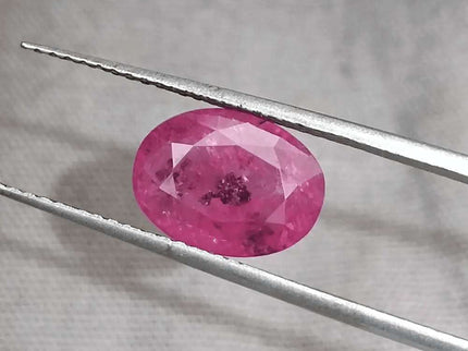 GSI Certified 3.98ct Sri Lanka Ruby, Natural Heated Gemstone - SMSGEMS 
