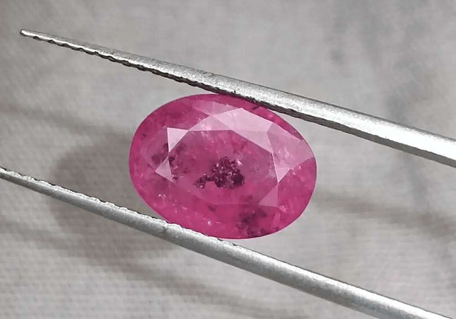 GSI Certified 3.98ct Sri Lanka Ruby, Natural Heated Gemstone - SMSGEMS 